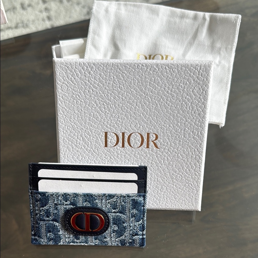 Dior Denim Blue Card Holder